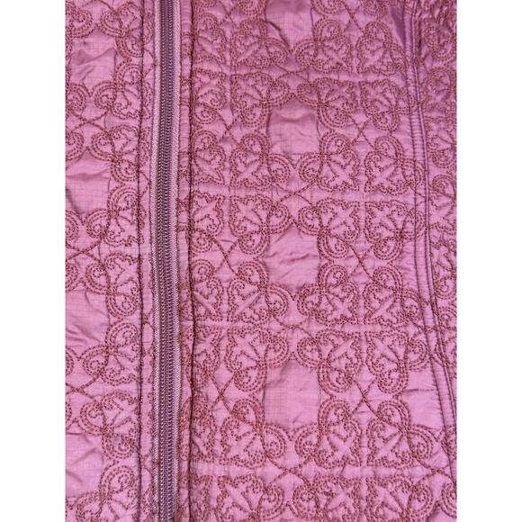 Horny Toad Women Small Pink Embroidered Zip Front Vest Lightweight Outdoor Layer - Picture 12 of 13